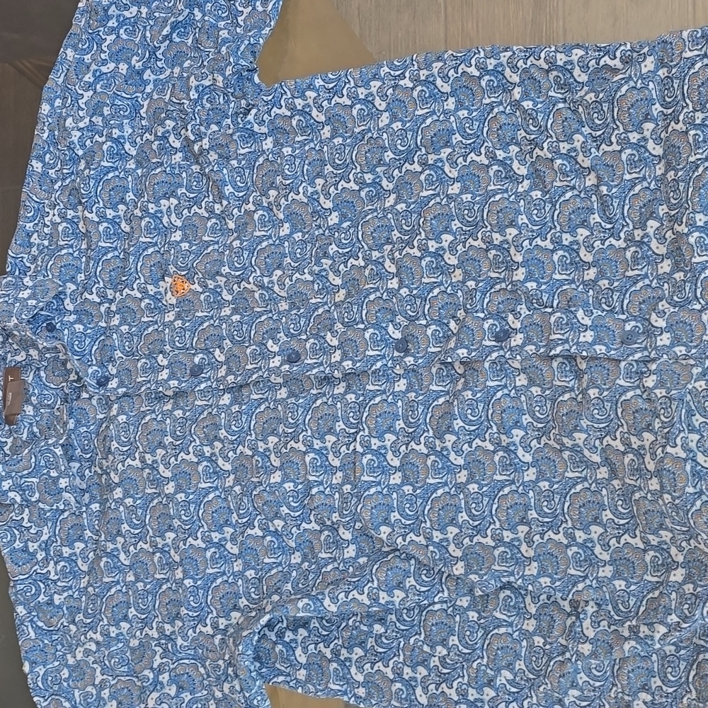 Ariat Blue Paisley Button Down